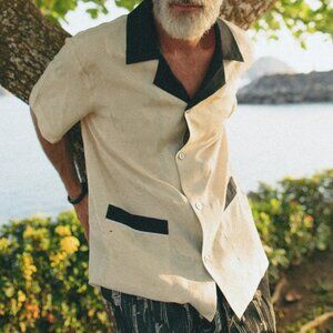Tombolo 'Black Tie Optional' Cabana in White/Champagne